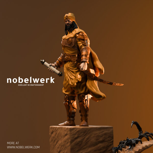king sultan saladin collectibles – A Modern Interpretation - supreme 3d print and hand painted figure.