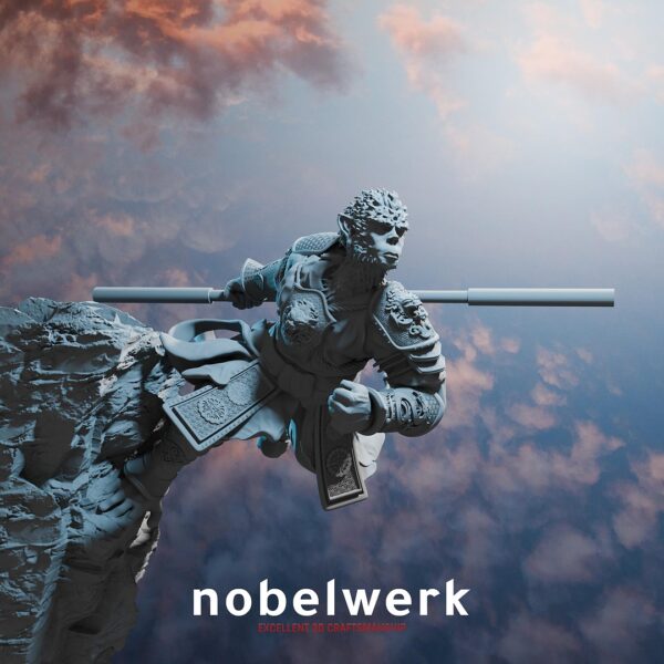 Nobelwerk collectibles - Sun Wukong – A Modern Interpretation - supreme 3d print and hand painted figure.